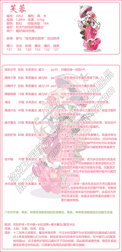 《洛克王国》芙蓉配招推荐