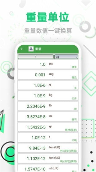 智能单位换算手机版破解版
